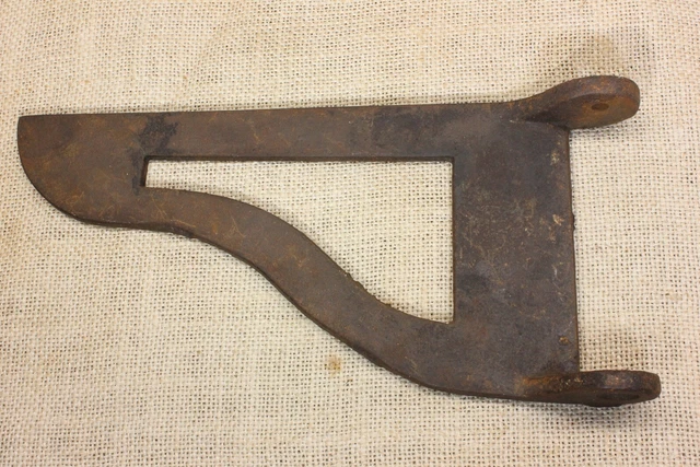 old folding Shelf Bracket drop leaf table support cast iron counter top 9 X 4"