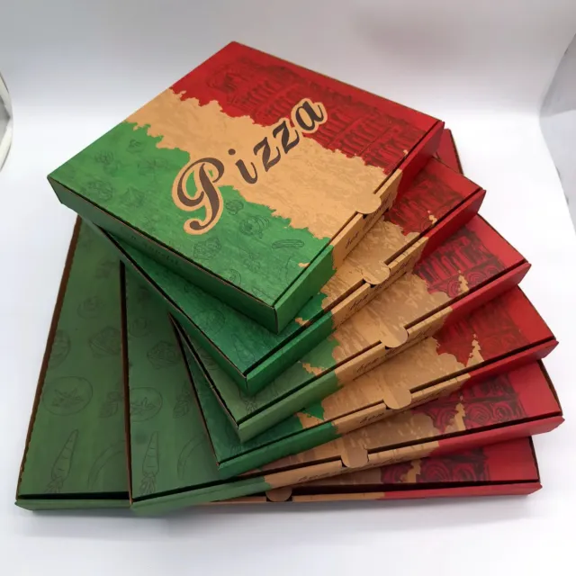 Lot de 50 Boites à pizzas  ITALIE 6 Tailles disponibles, 26,29,31,33,40 et 50cm.