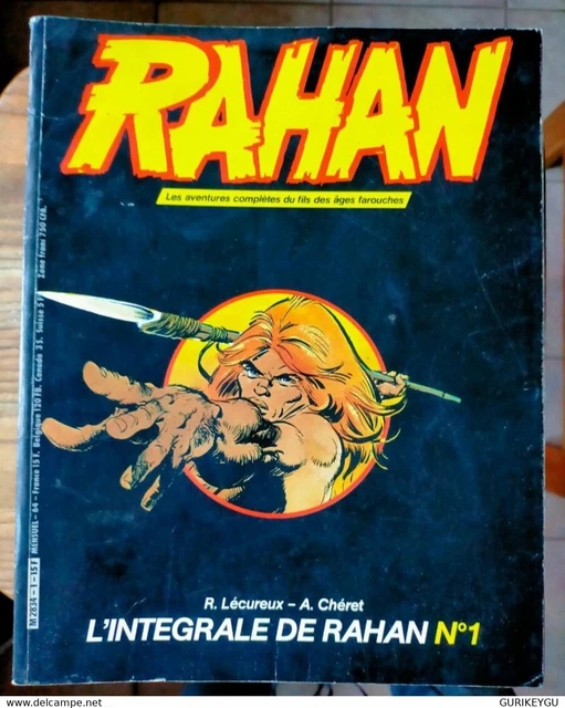 L'INTÉGRALE DE RAHAN n° 1 VAILLANT de 1984 andré CHERET roger LECUREUX ...