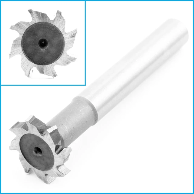 25mm x 4mm T Slot Milling Cutter HSS 8 Flute Mill End Metalwork Cutting Tool