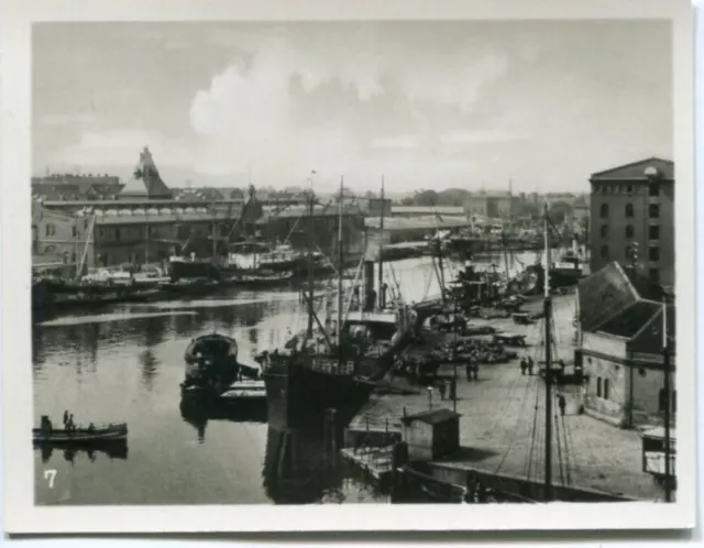 Kauffoto KÖNIGSBERG /Ostpreussen Hafen Vogelschau 30er Ja.