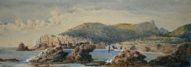 PERRAUDIN PAUL AQUARELLE Paysage Provence Tableau Peintre Officiel de