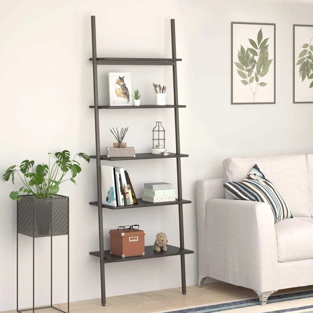 Vidaxl Scaffale Pendente a 5 Livelli Nero 64x34x185,5 cm