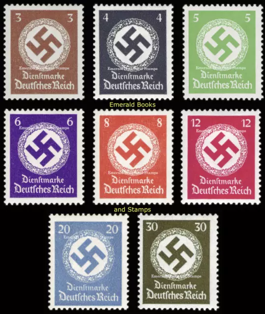 EBS Germany 1934-1942 - Swastika Official Stamps - Dienstmarken 132 177 - MNH**
