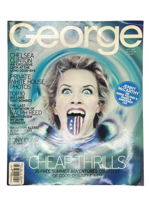 George Magazine July 1997 Jenny Mccarthy Chelsea Clinton Ralph Reed Jfk ...