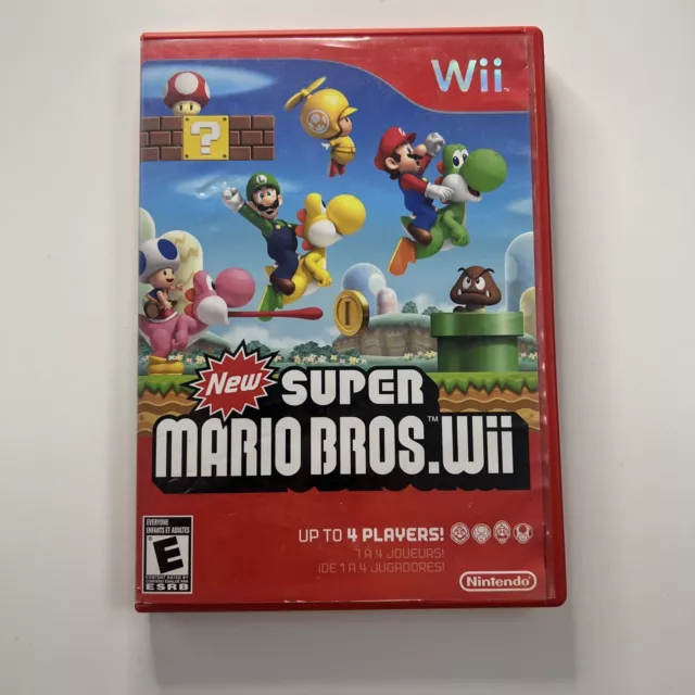 New Super Mario Bros Wii (Nintendo Wii) CIB Complete w/ Manual