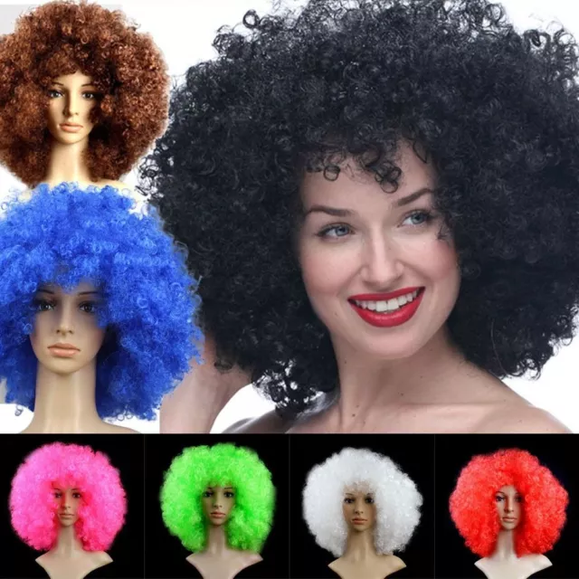 Props Black Afro Curly Wig Colorful Wigs Children/Adults Dressing Curly Hair