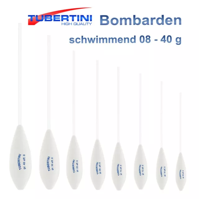 Sbirolino schwimmend 8 - 40 g Tubertini Sbirulinos Forellen Pose Bombarden Sbiro