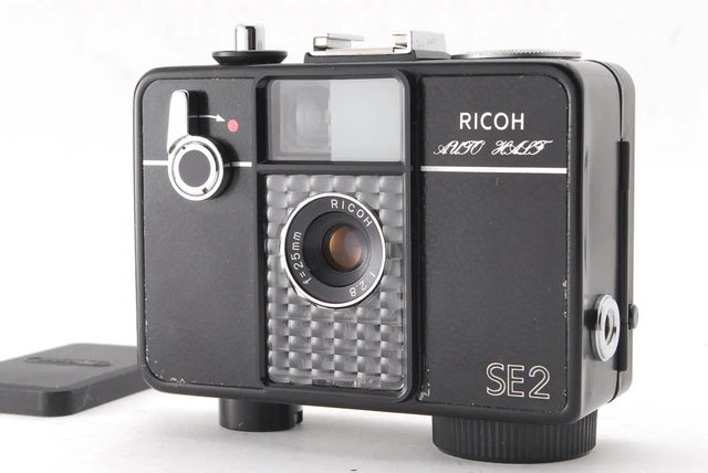 [Exc+5 w/Cap] Ricoh Auto Half SE2 Black  Half Frame 35mm Film Camera  From JAPAN