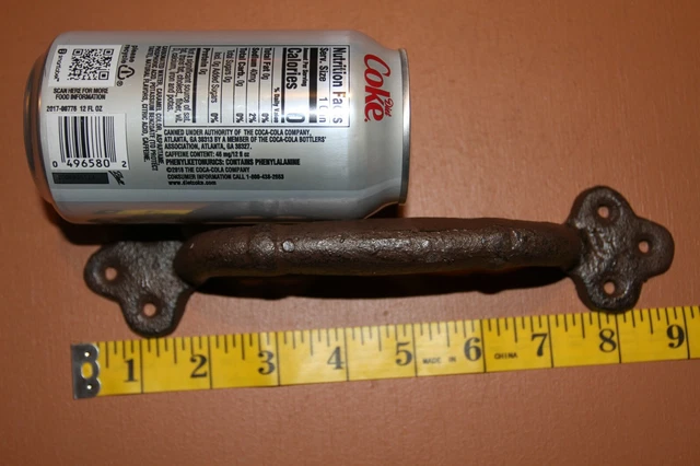 Carriage Door Cast Iron Door Pull 8 7/8 inch,Clover Accents  HW-101 3