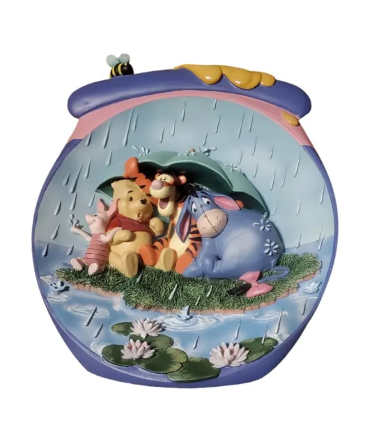 3D Winnie the Pooh Bradford Exchange Plate "It’s Just a Small Piece of Weather”