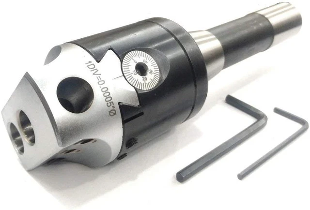 Assorts' Quality Boring Head 2" Inches for Milling & Lathe Machine R8 Shank 7/16