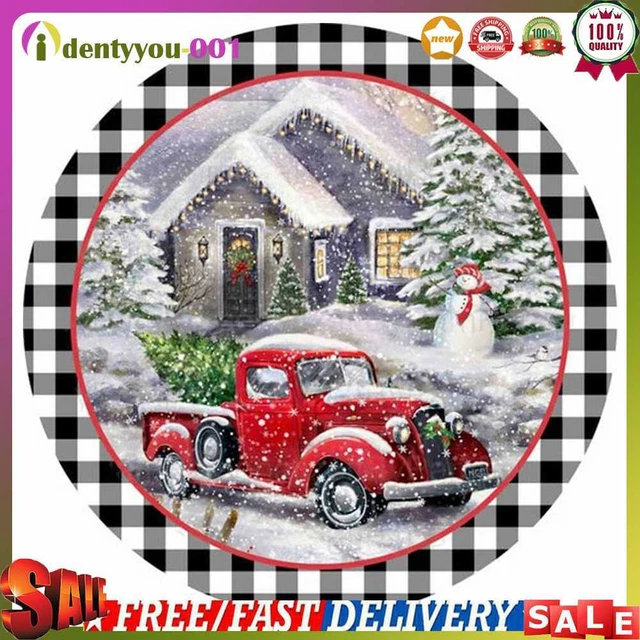 Hazlo tú mismo imagen digital camión de Navidad sin marco pintura al óleo por número artesanía
