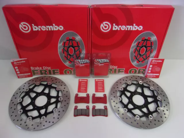 Brembo Bremsscheiben vorne komplett + Bremsbeläge Honda CBR 600 F PC35 1999-2000