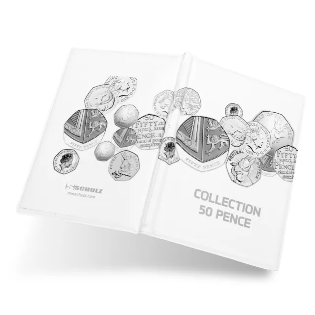 👌 Classic SCHULZ COIN ALBUM 👌 96 Coins 8 Pages x12 Pockets 35x35mm - 50p £1 £2 3