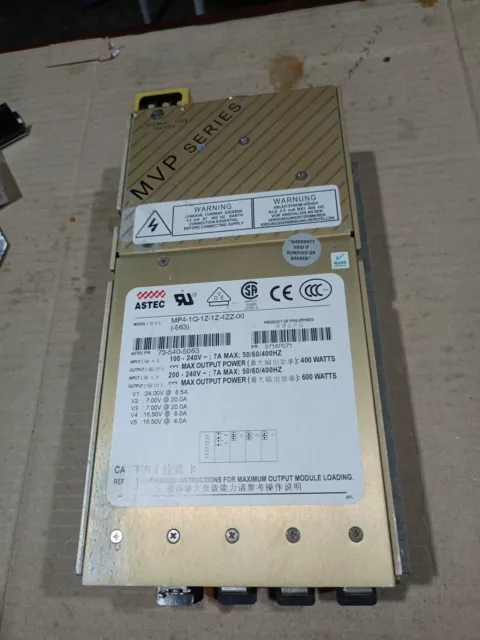 MP4-1Q-1Z-1Z-4ZZ-00 (-563) ASTEC POWER SUPPLY 100-240V 7A Max 50/60/400Hz ASTEC