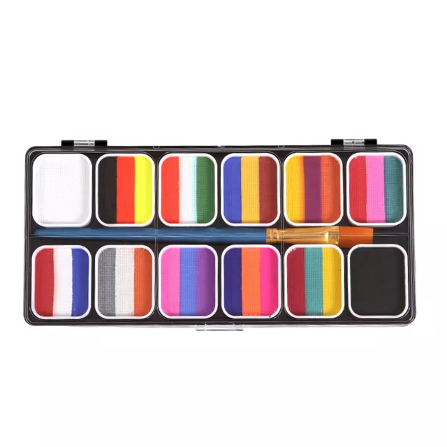 12 Color Watercolor  Set Portable High Saturation Fast Drying Halloween