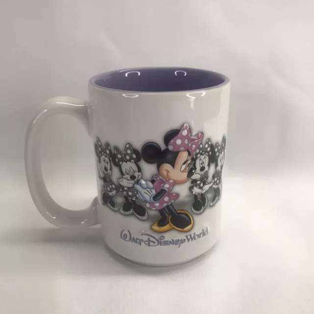 Walt Disney World Minnie Mouse Embossed 3D Mug Exclusive For Disney Park