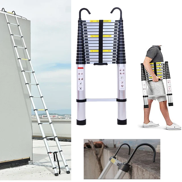 ALUMINIUM FOLDING TELESCOPIC Step Ladder Loft Roof Extension Attic