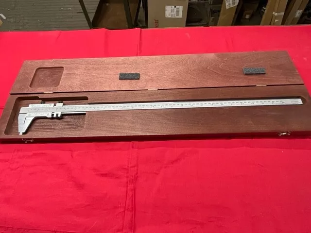 Starrett 123EMZ-24 Master Vernier Caliper, Steel 0-24"/0-600mm  IN STOCK