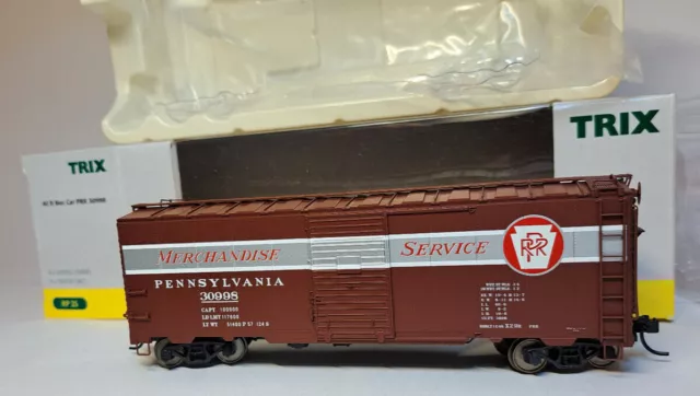 Trix 24912-3 H0 US-BoxCar PRR Pennsylvania-RR RP25 guter Zustand OVP