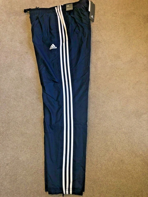 NWT ADIDAS ESSENTIALS Men's 3 Stripe Wind Pants #CD7078 Blue/White MED MSRP  $45 $28.99 - PicClick