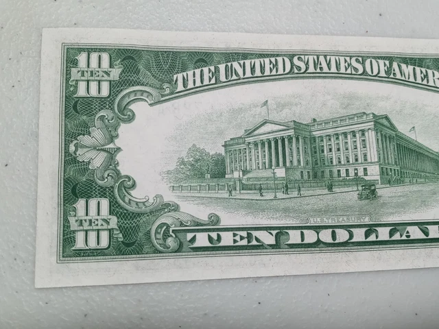 High Grade 1934 C $10 Ten Dollar Silver Certificate Note Blue Seal, A84 5