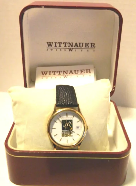 WITTNAUER Longines Mens Commemorative Mc Donald Heritage Bowl Wristwatch #123