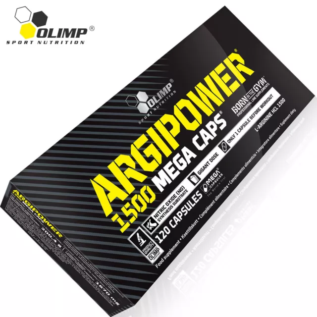 ARGIPOWER - Suplemento de arginina Óxido nítrico Muscle Pump & Grow Culturismo