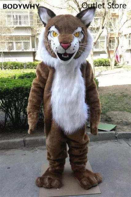 Fursuit Wild Cat Animal Furry Mascot Costume Suit Cosplay Party Dress Outfit