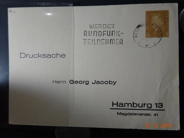 Ganzsache  Privatganzsache DR PP106 B15