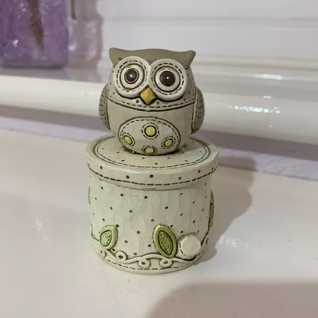 Juliana Baby Noahs Ark Resin Trinket Box Owl 