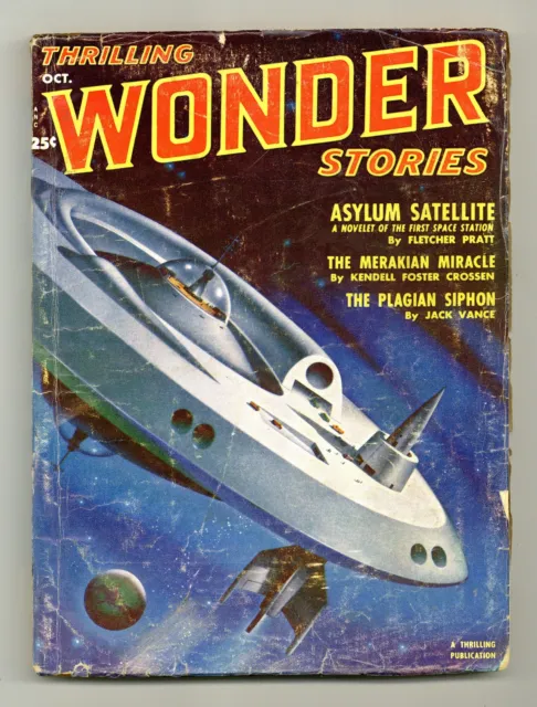 Thrilling Wonder Stories Pulp Oct 1951 Vol. 39 #1 GD/VG 3.0