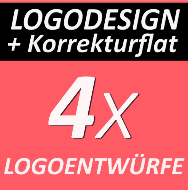 LOGO FLATRATE 4x Logo Deisgn Firmenlogo Layout Vereinslogo - KORREKTURFLATRATE