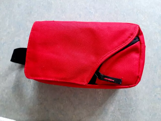 Multifunktionstasche * Etui * mit 3 Fächern * rot * Textil * 22 x 11 x 10 cm ***