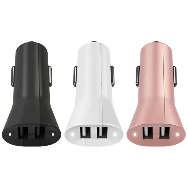 Original Verizon Black Dual-USB Car Charger Adapter iPhone iPad Samsung LG HTC