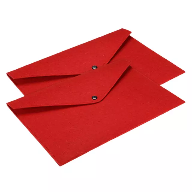 File Borsa Feltro Cartella 2pz A4 Busta Documento Conservazione,Rosso