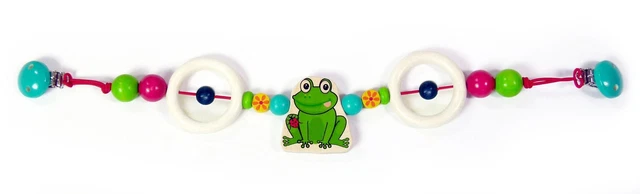 Jouet pour Bébé Chaîne de Poussette Grenouille Bxlxh 520x30x75mm Neuf Couchette
