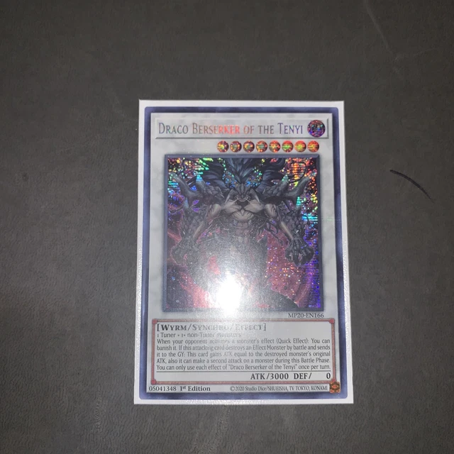 Yu-Gi-Oh! TCG Draco Berserker of the Tenyi 2020 Tin of Lost Memories MP20-EN166