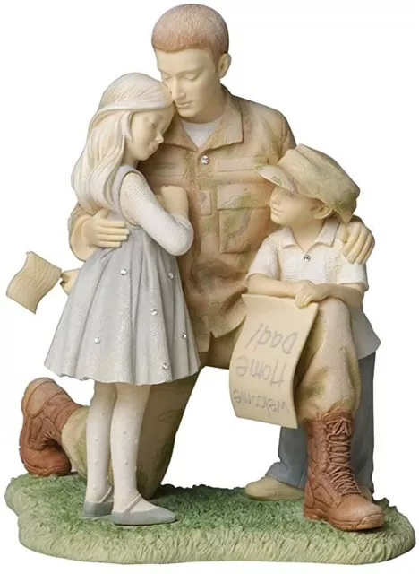Foundations Male Soldier with Children Figure by Enesco # 4033864