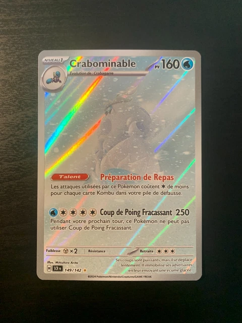 CARTE POKÉMON CRABOMINABLE 149/142 SCR Couronne Stellaire FR NEUF EUR ...