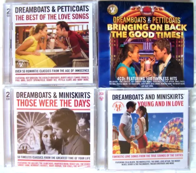 Dreamboats And Petticoats CD JOB LOT / BUNDLE Greatest Hits 1950s / 60s 10 DISCS