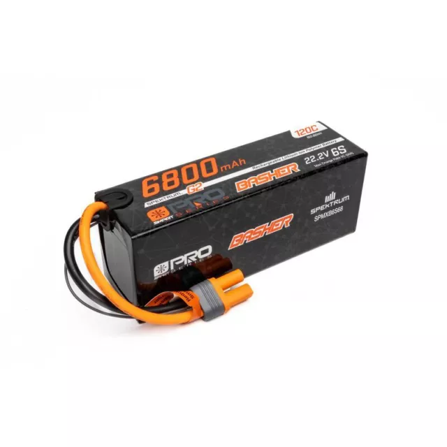 Spektrum SPMXB6S68 6800mAh 6S 22.2V 120C Smart G2 Pro Basher LiPo IC5