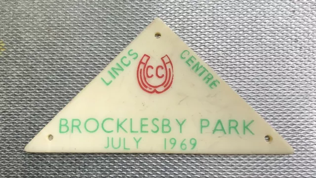 Caravan Club Rally Badge - Lincs Centre - Brocklesby Park- July 1969