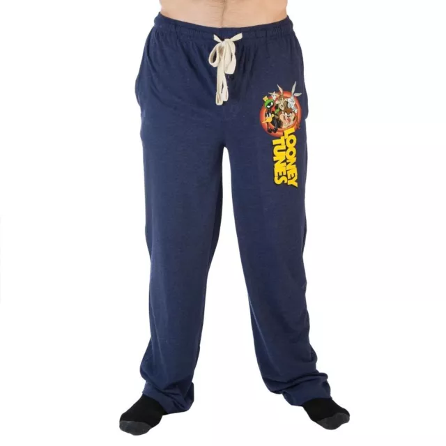 Looney Tunes Sleep Pants Blue Sweat Marvin the Martian Bugs Bunny Taz Pajama