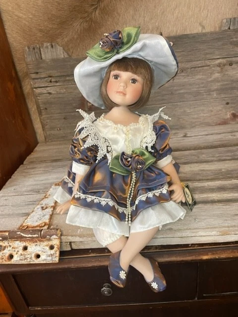 Geppeddo  Whitney Bisque Porcelain Doll 14"