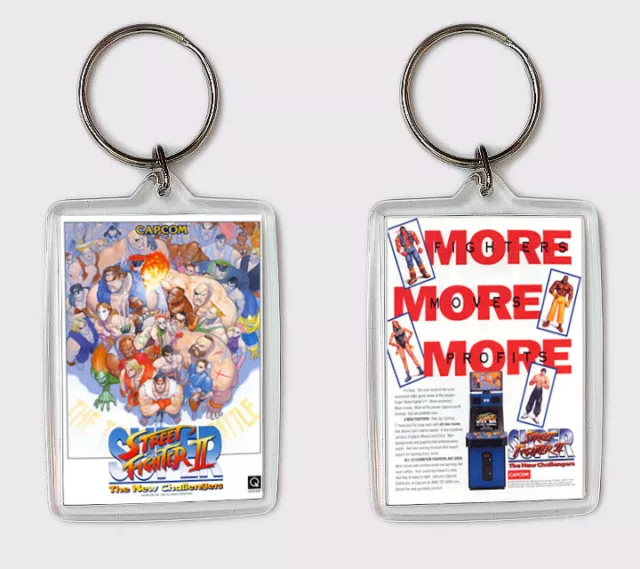 Super Street Fighter II Arcade Porte-Clés Porte-Clé