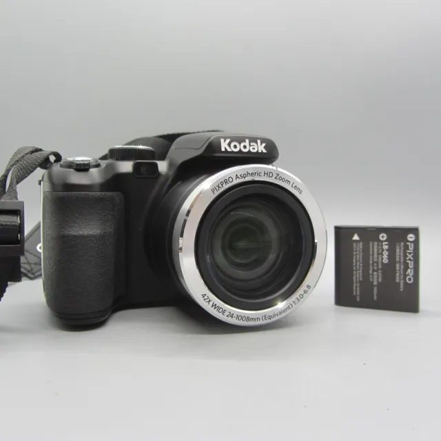 Kodak Digital Camera PixPro AZ422 Astro Zoom 20.0MP Black Tested