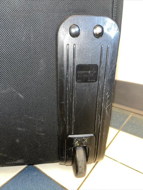 TUMI 23"  Black Nylon Carry On luggage rolling wheeled suitcase upright Alpha 6