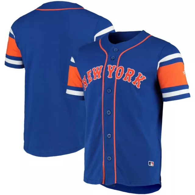 MLB Trikot New York NY Mets Franchise Supporter Baseball Jersey blau